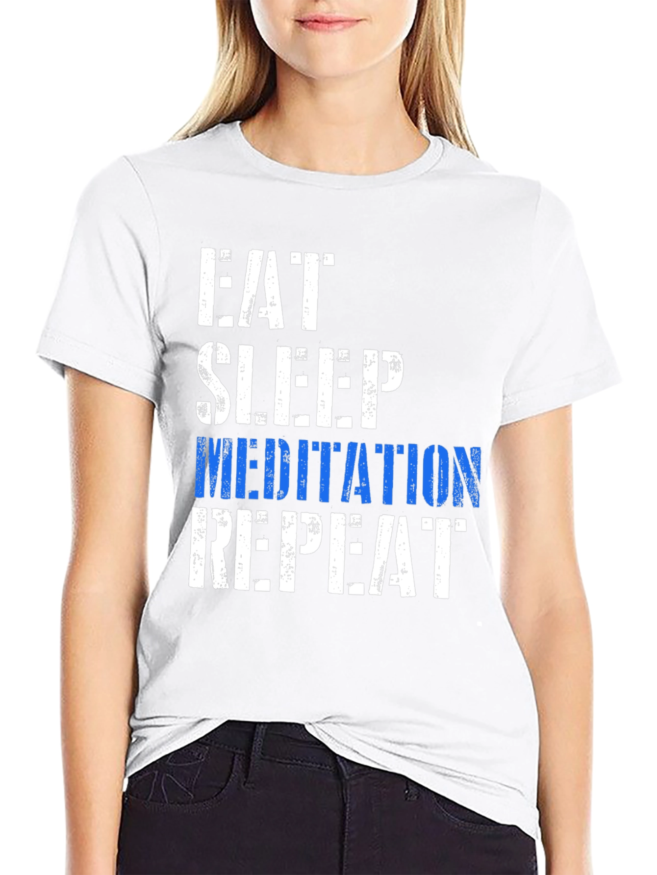 Eat Sleep Meditation Repeat T-Shirt