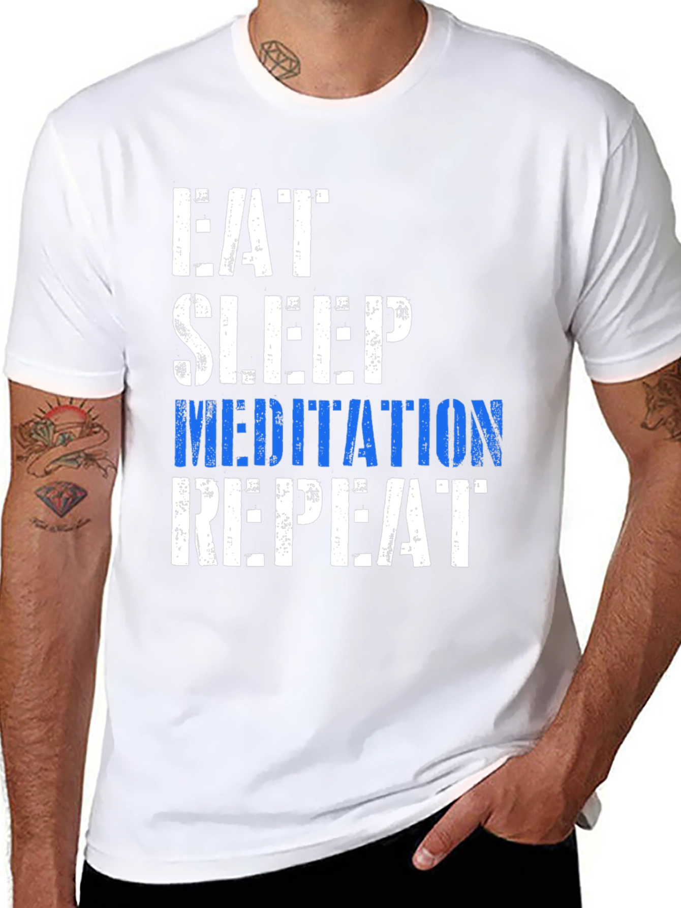 Eat Sleep Meditation Repeat T-Shirt