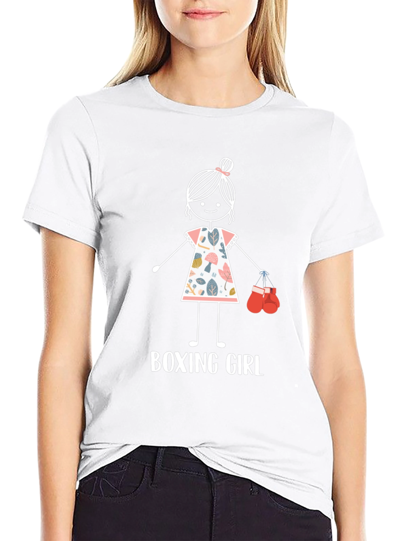 Boxing Girl T-Shirt - Cute Fighter Tee
