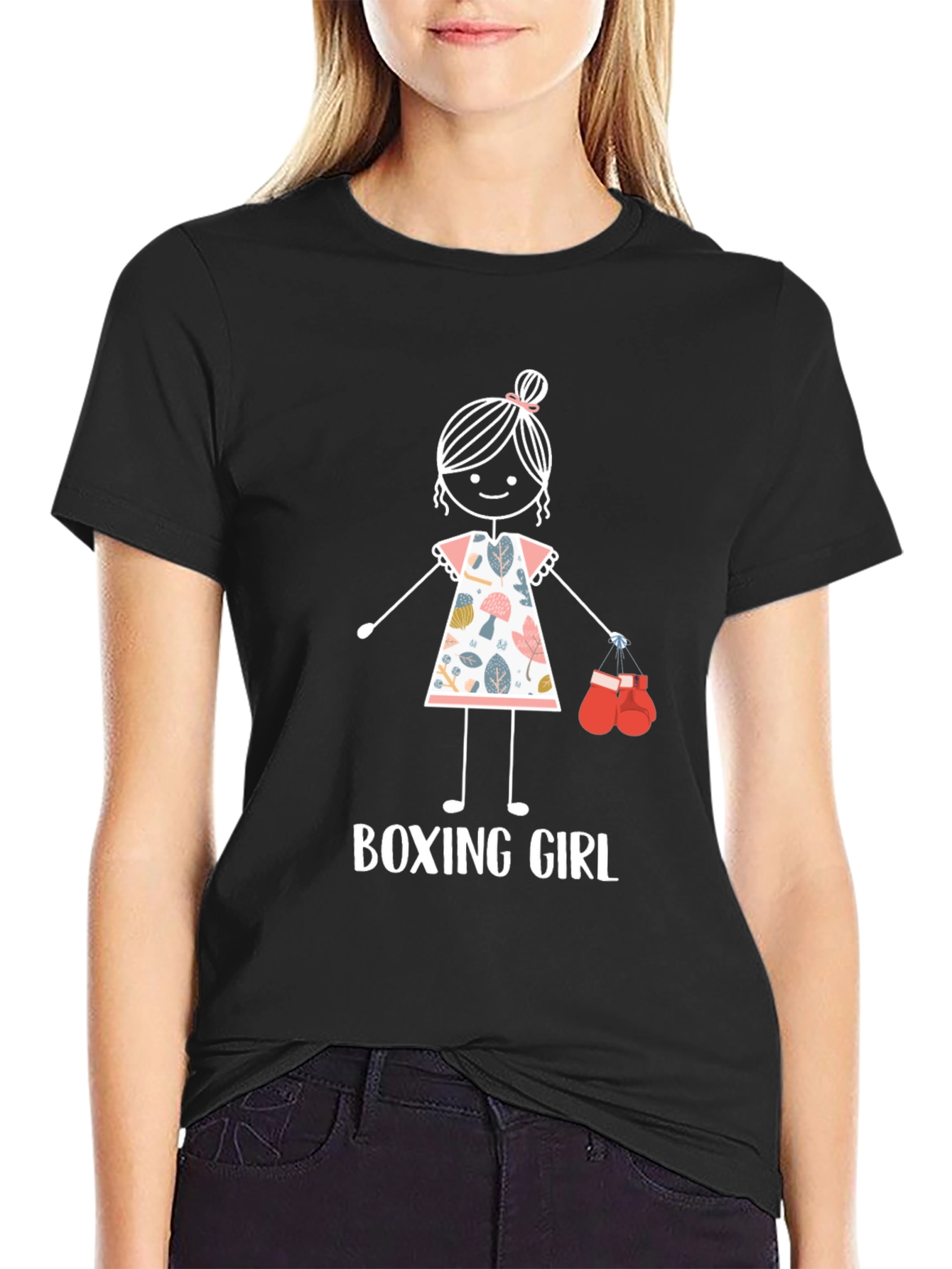 Boxing Girl T-Shirt - Cute Fighter Tee