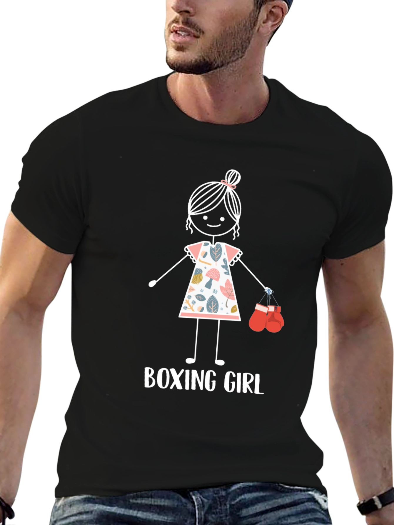 Boxing Girl T-Shirt - Cute Fighter Tee