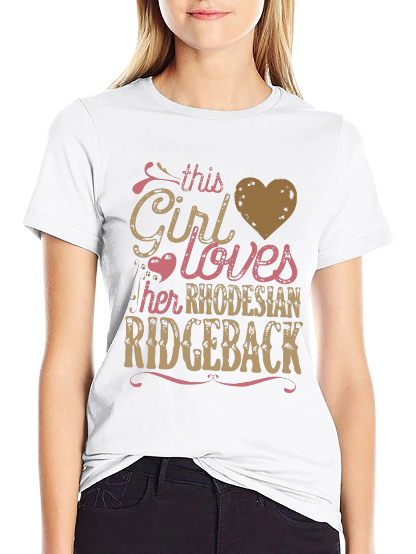 Rhodesian Ridgeback Lover T-Shirt - Girls Best Friend Tee