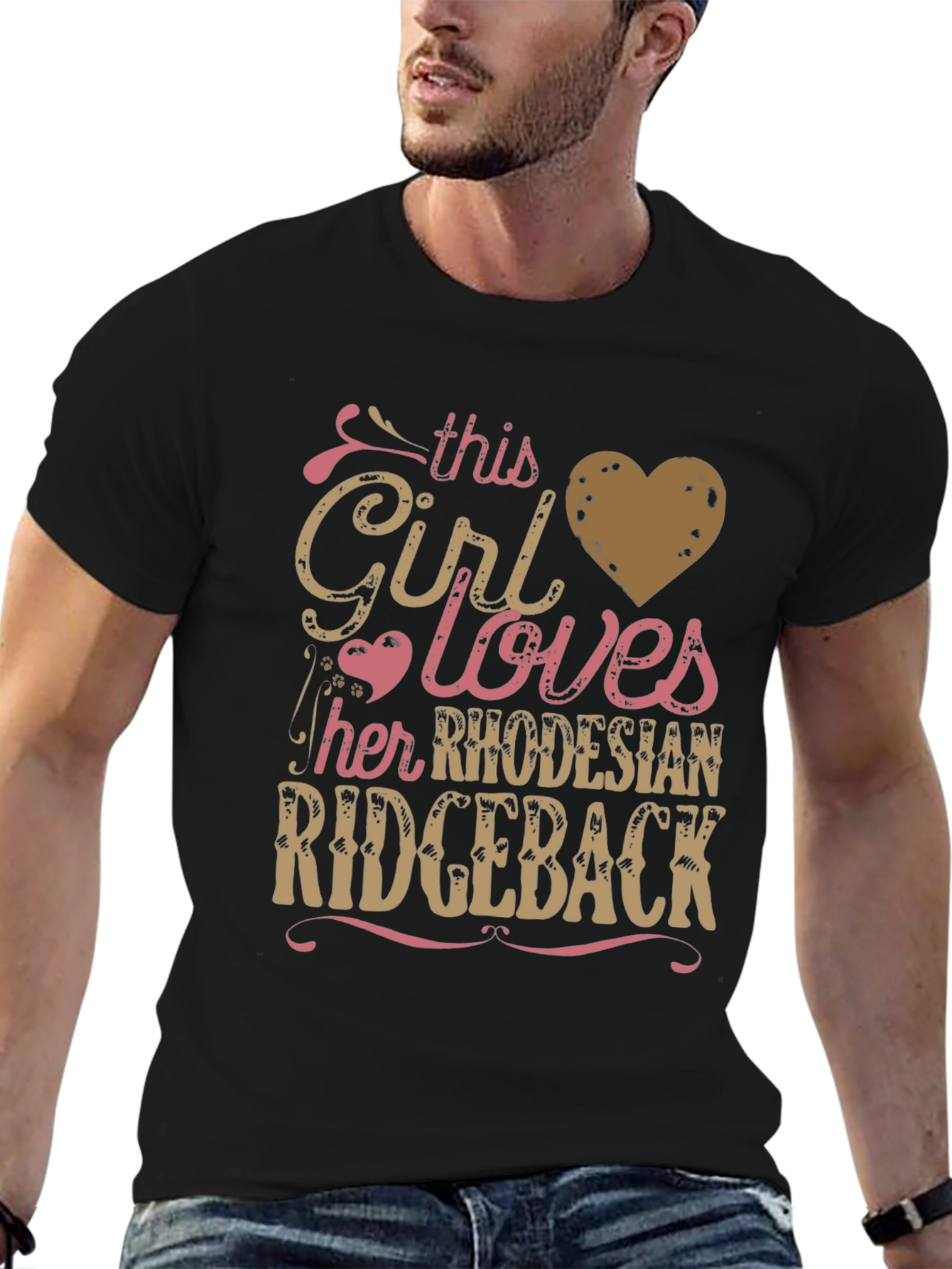 Rhodesian Ridgeback Lover T-Shirt - Girls Best Friend Tee