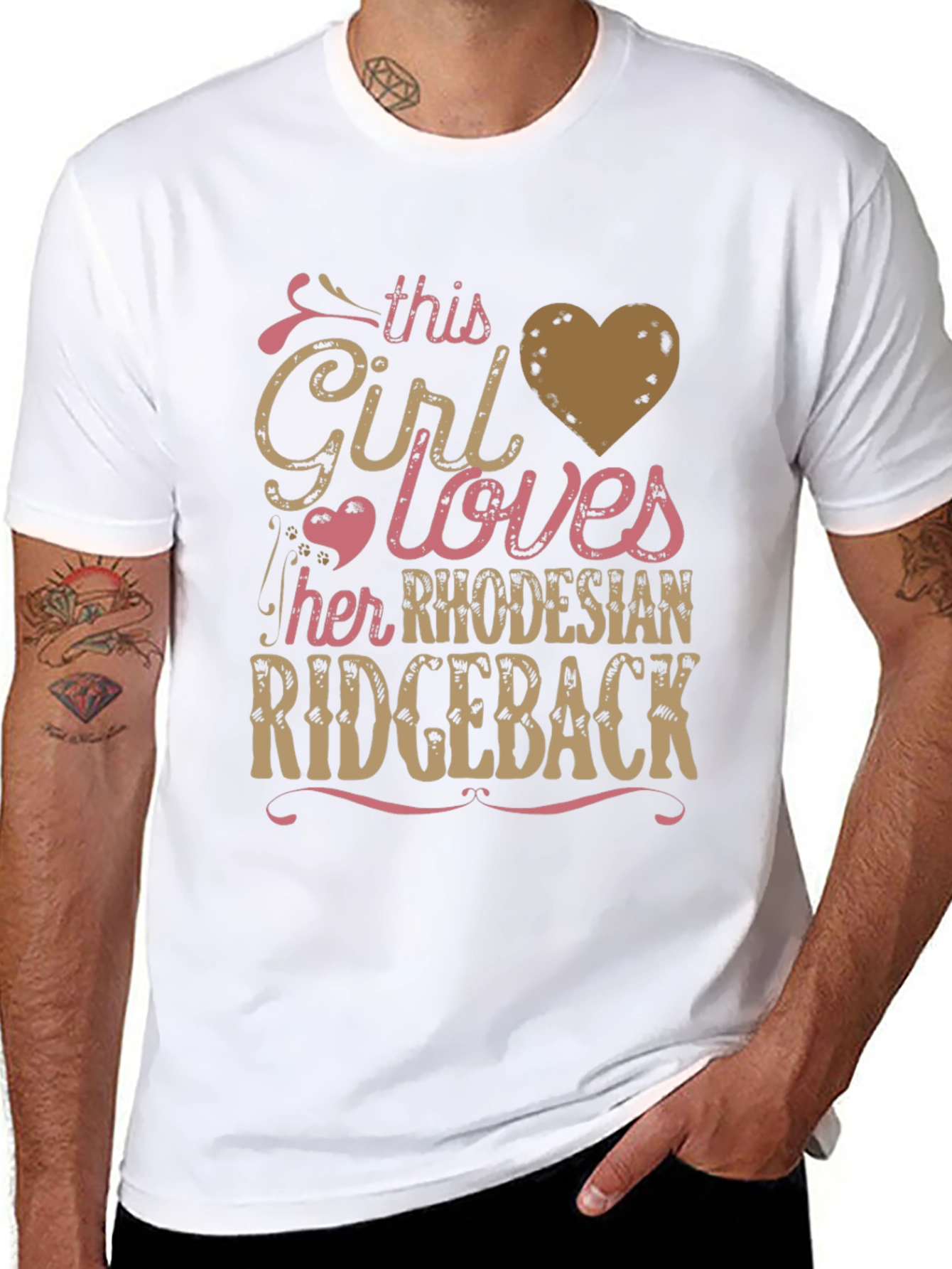 Rhodesian Ridgeback Lover T-Shirt - Girls Best Friend Tee