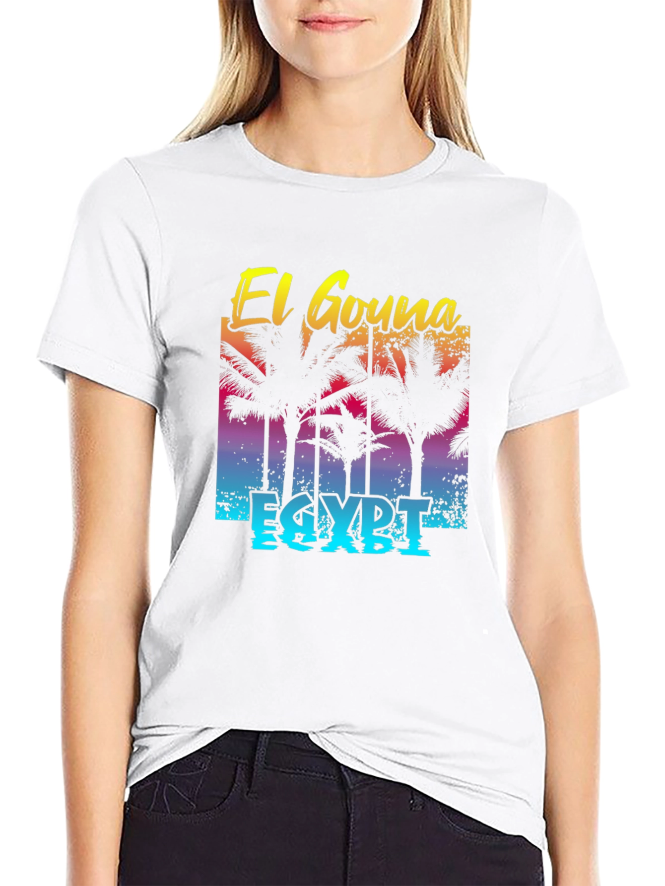 El Gouna Egypt T-Shirt Palm Tree Graphic Tee