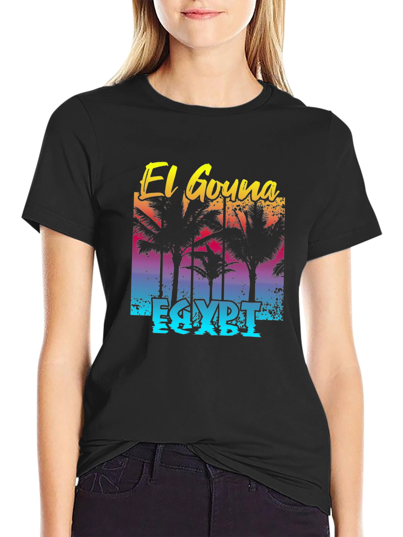 El Gouna Egypt T-Shirt Palm Tree Graphic Tee