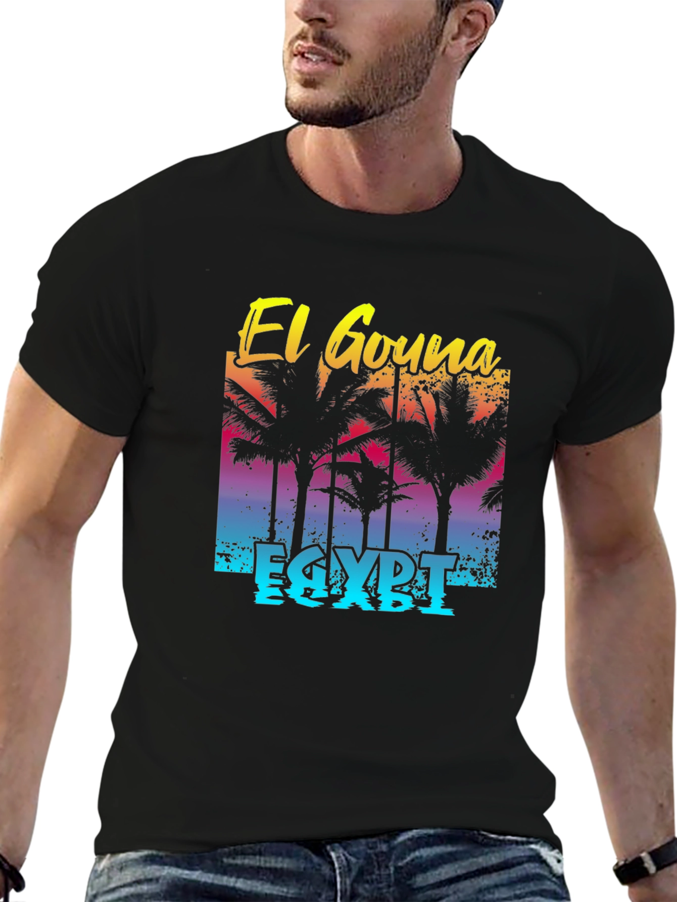 El Gouna Egypt T-Shirt Palm Tree Graphic Tee