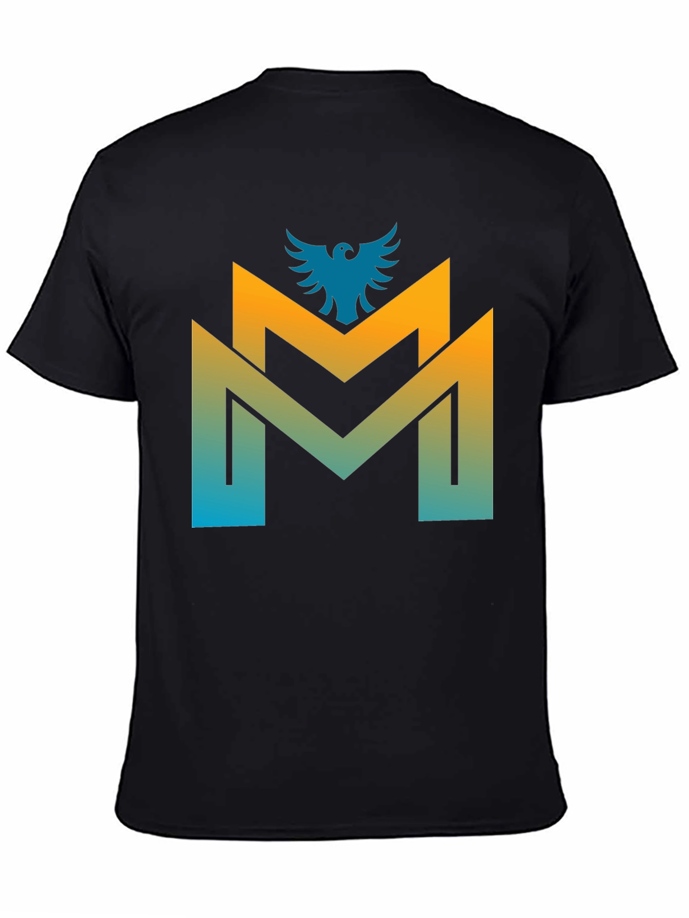 Modern M Logo Graphic Tee - Cool Gradient Design