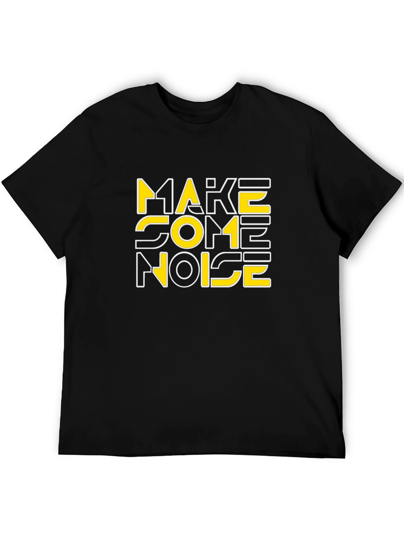 Make Some Noise Graphic Tee - Black