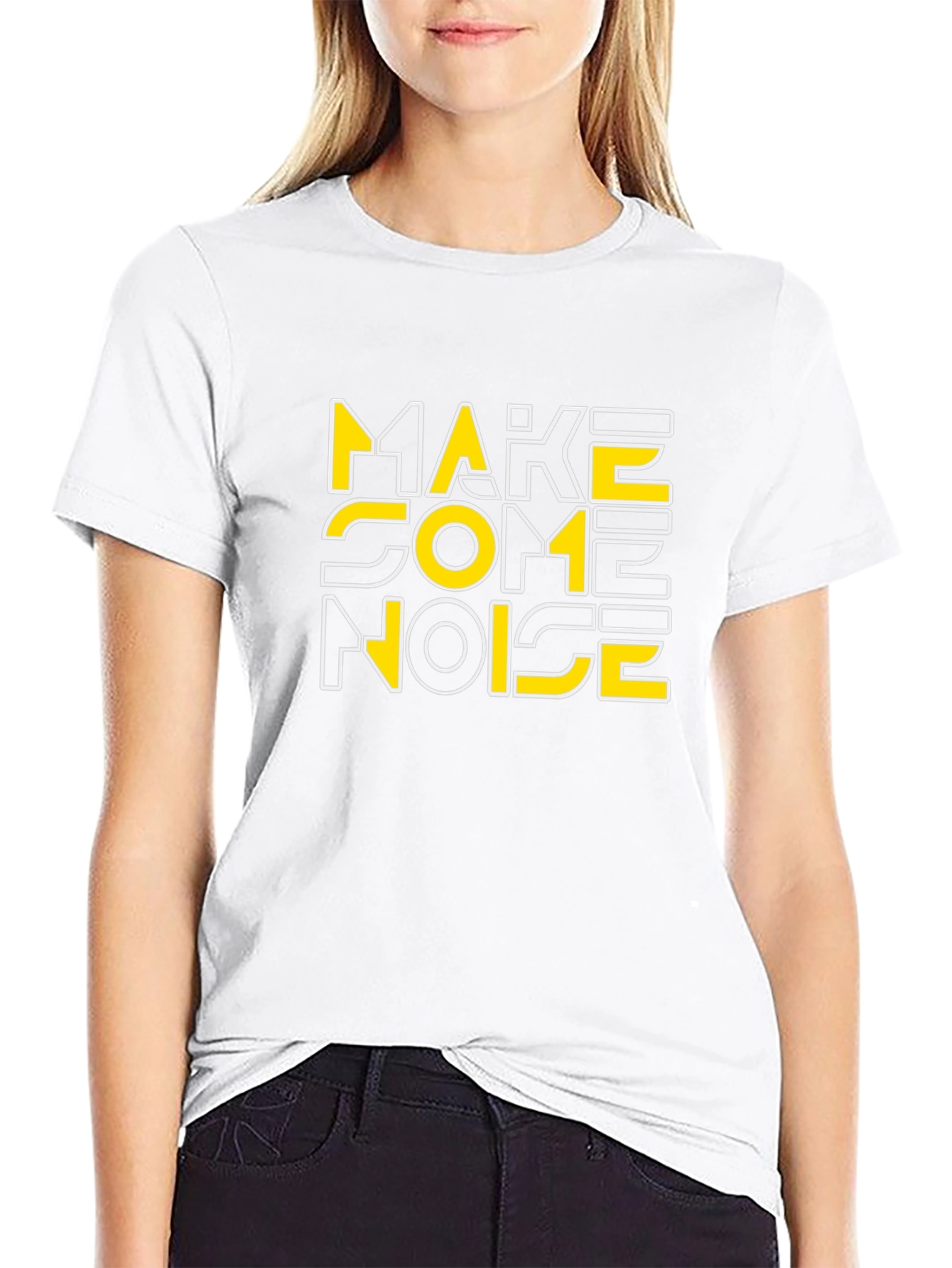 Make Some Noise Graphic Tee - Black