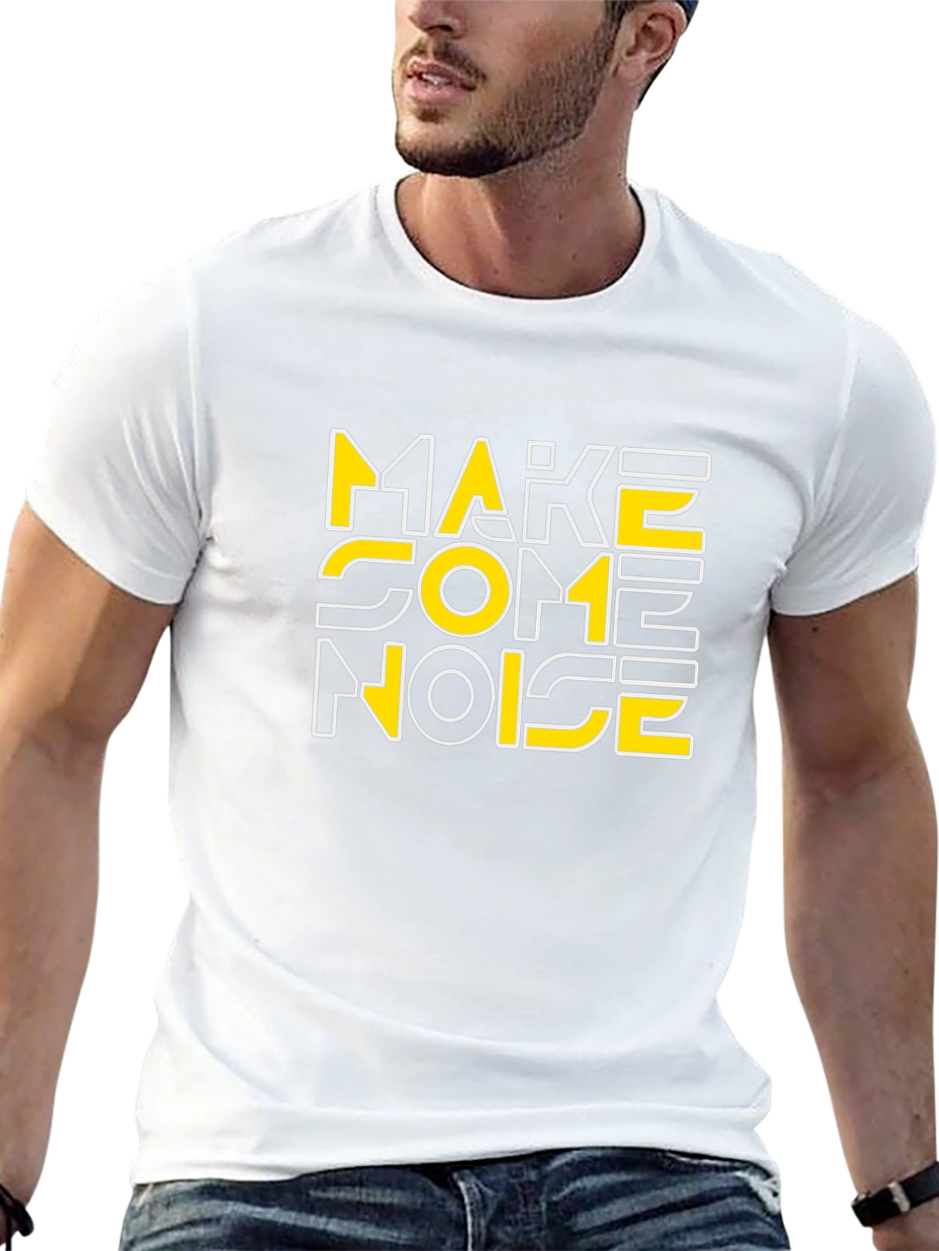 Make Some Noise Graphic Tee - Black