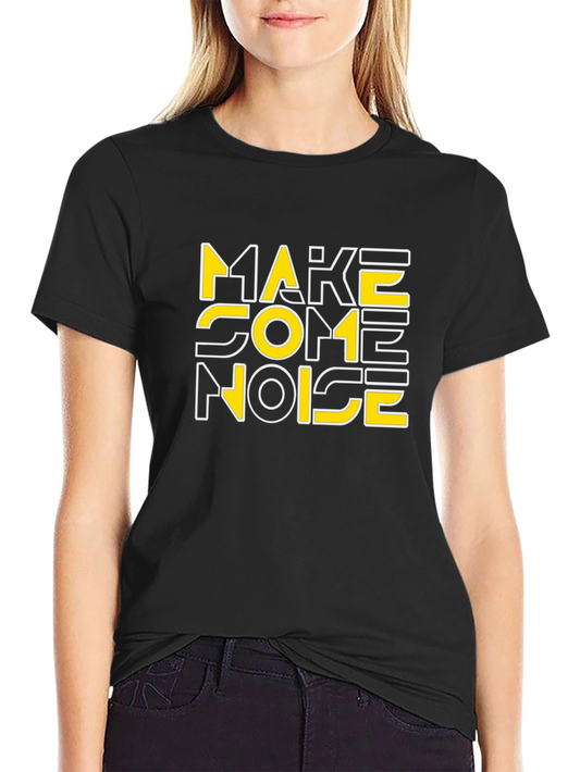 Make Some Noise Graphic Tee - Black