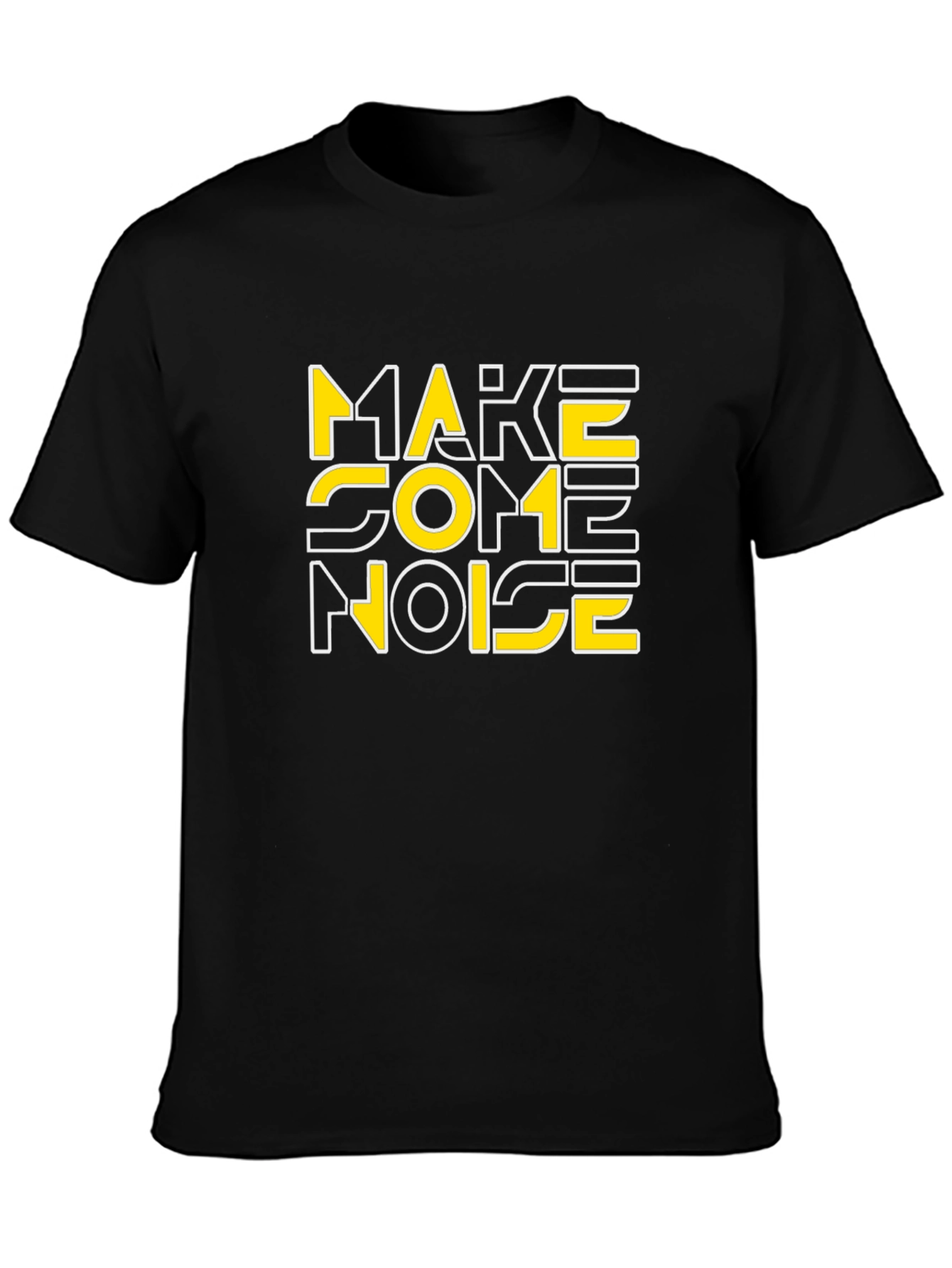 Make Some Noise Graphic Tee - Black