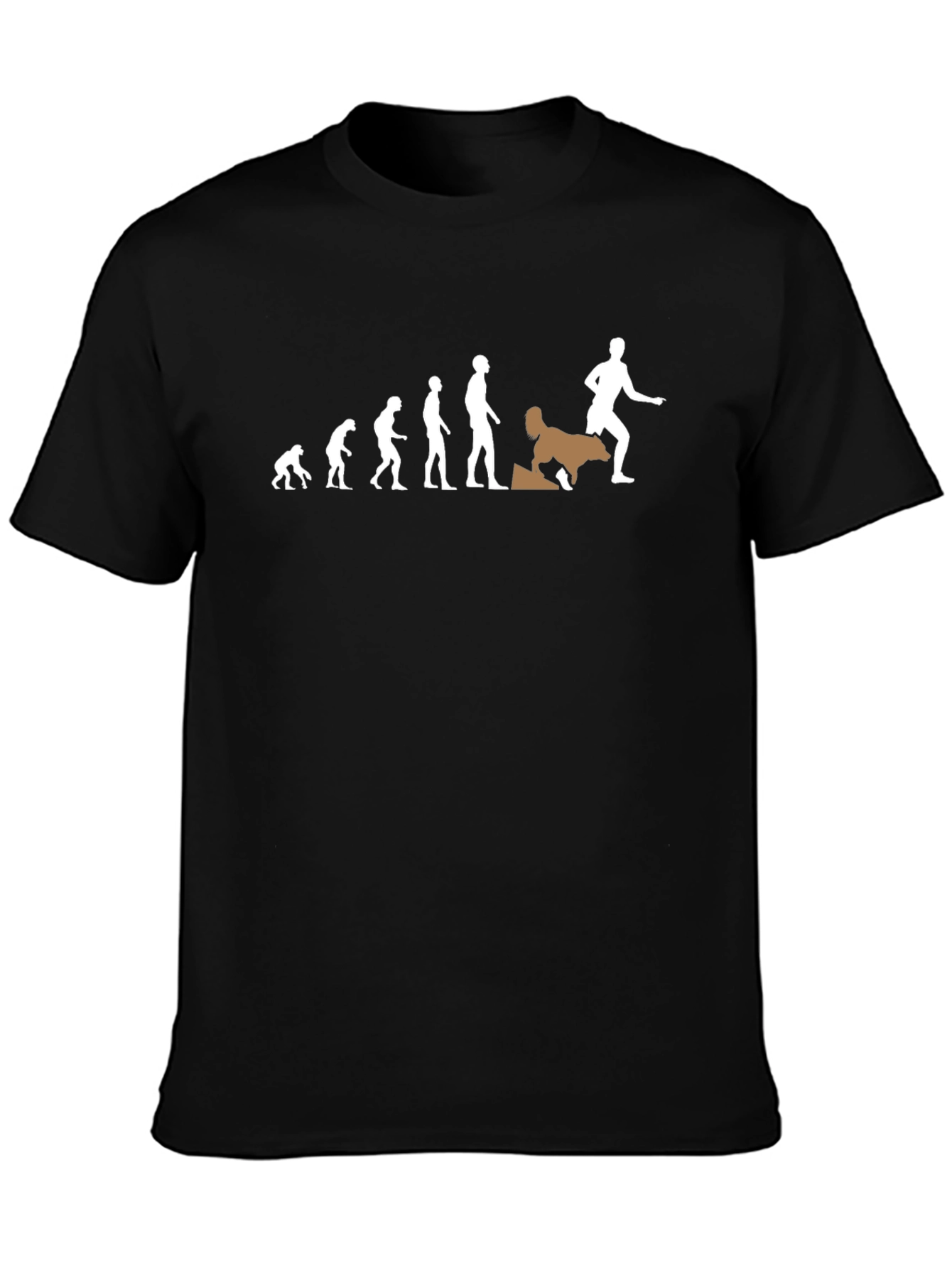 Evolution Dog T-Shirt - Humorous Design