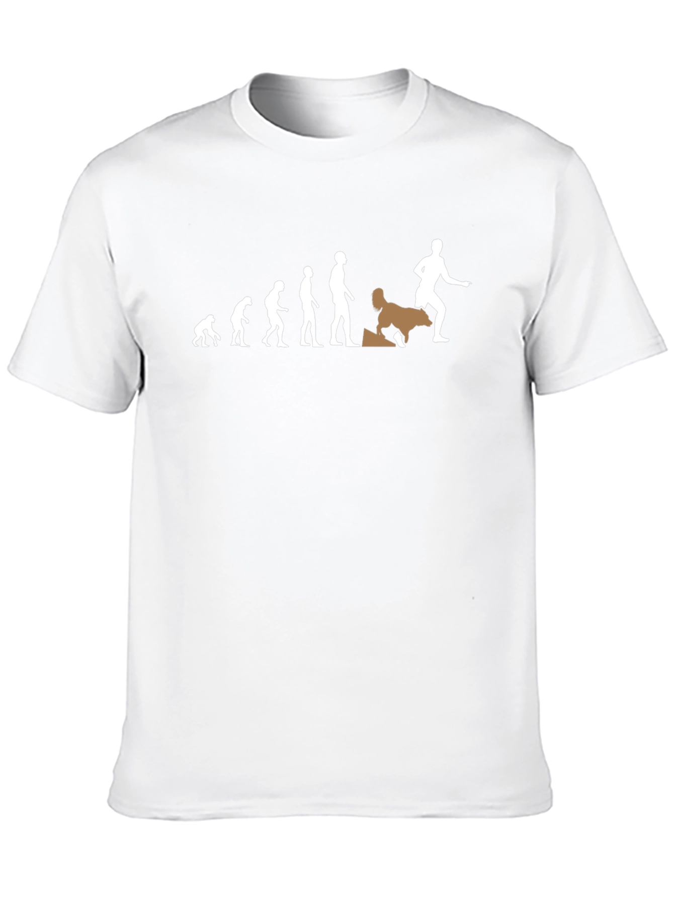 Evolution Dog T-Shirt - Humorous Design