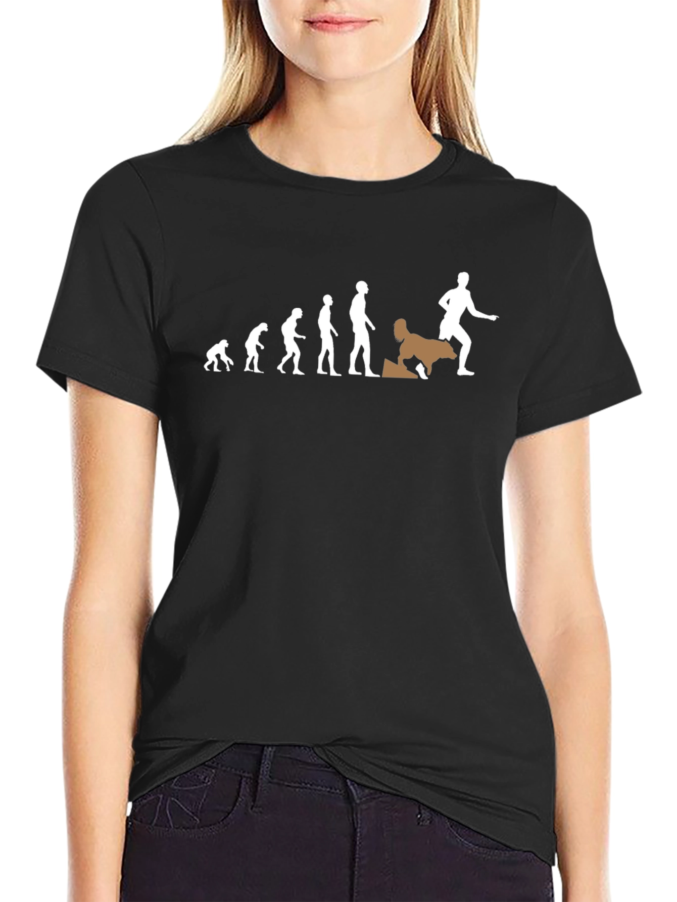 Evolution Dog T-Shirt - Humorous Design