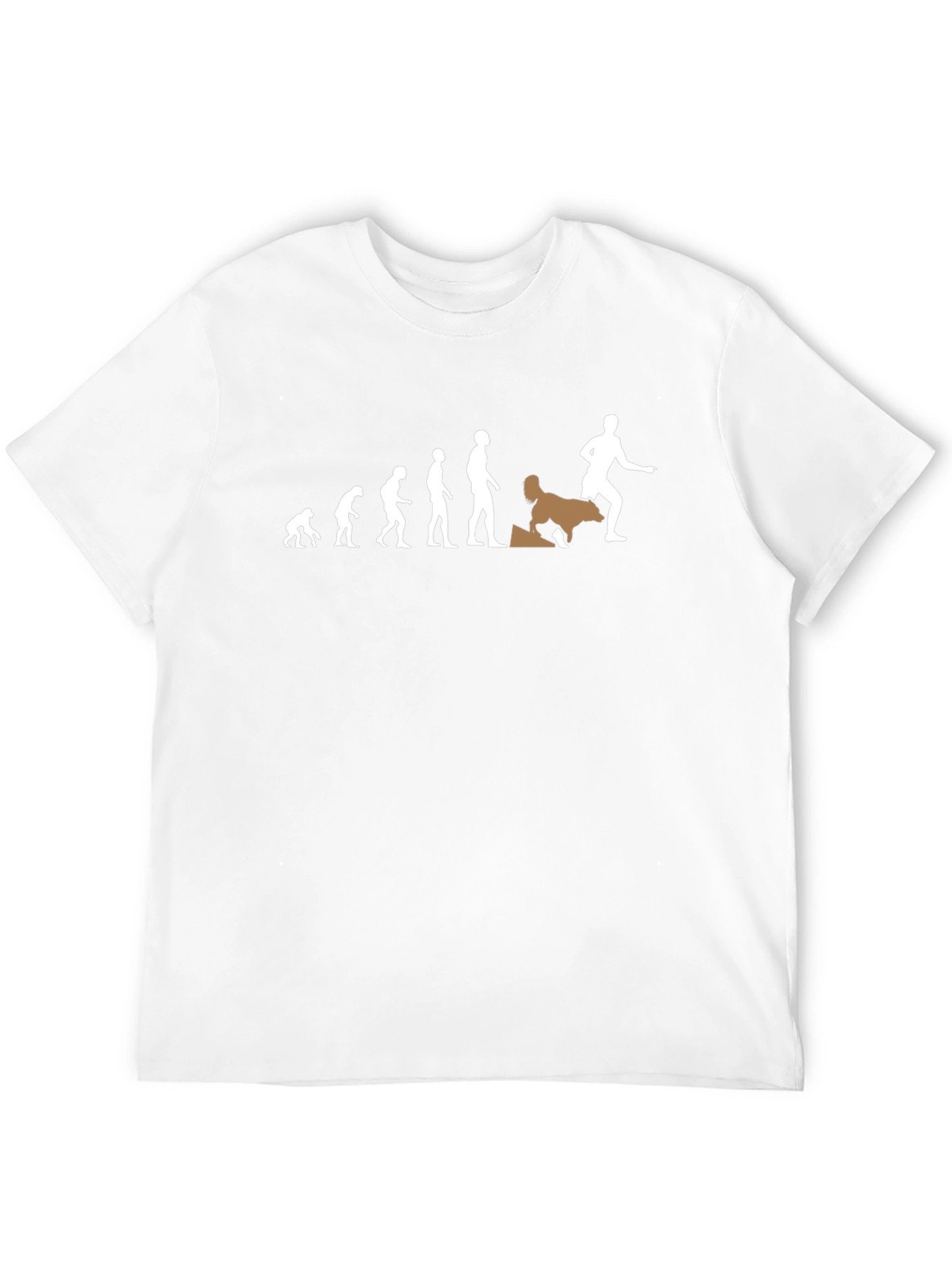 Evolution Dog T-Shirt - Humorous Design