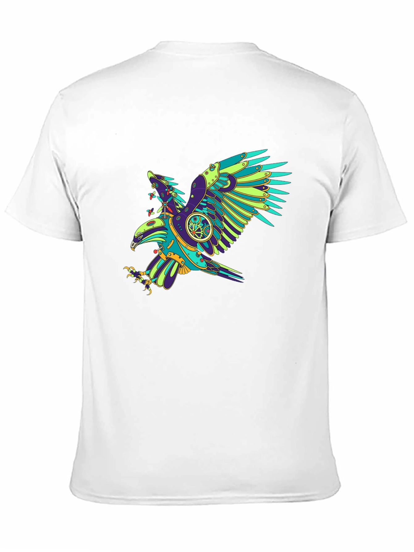 Steampunk Eagle Graphic Tee - Black T-Shirt