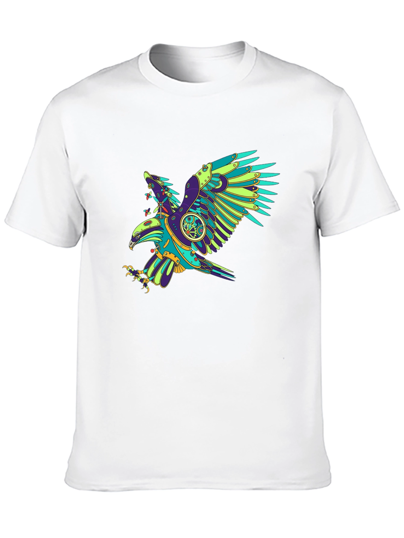 Steampunk Eagle Graphic Tee - Black T-Shirt