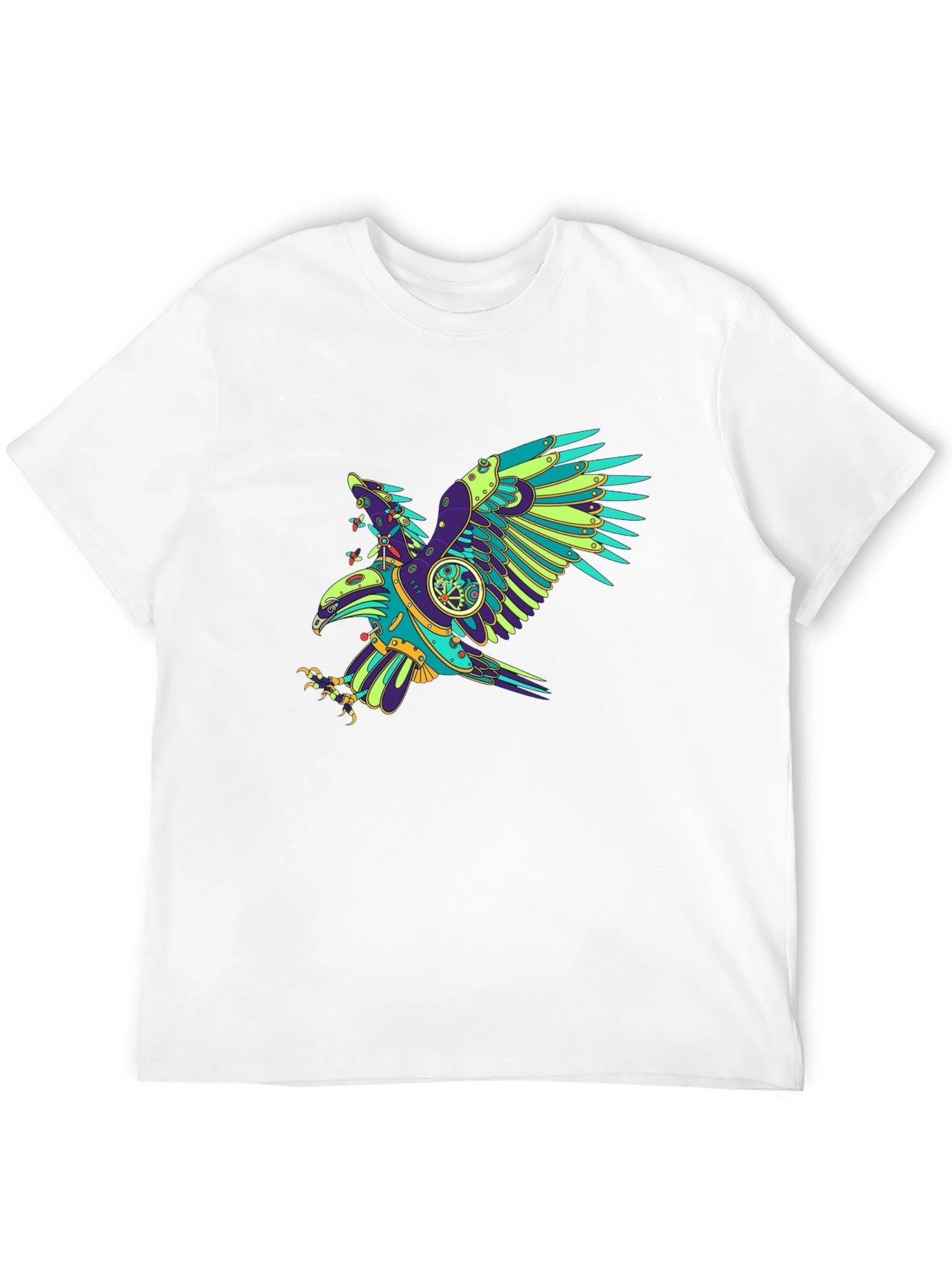 Steampunk Eagle Graphic Tee - Black T-Shirt