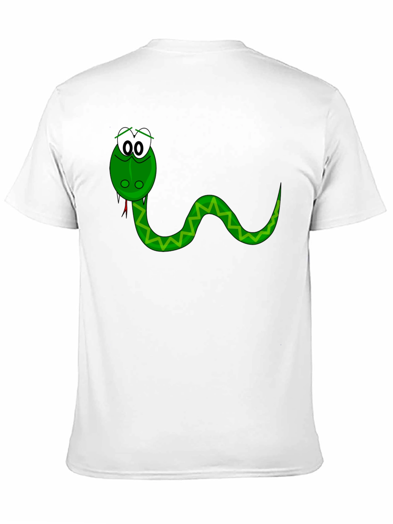 Cartoon Snake Graphic Tee - Black T-Shirt