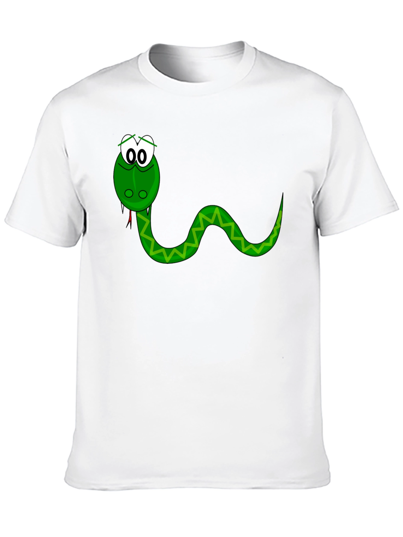 Cartoon Snake Graphic Tee - Black T-Shirt