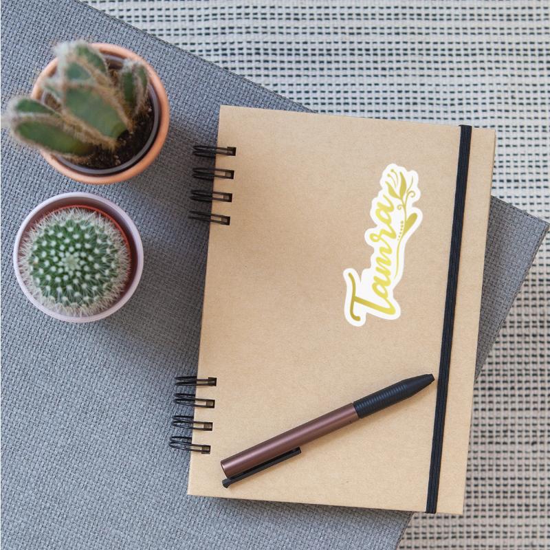 Tamra Name Faux Gold Tulip Flourish