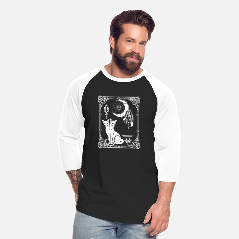 Tarot Card Crescent Moon And Cat Graphic T Shirt