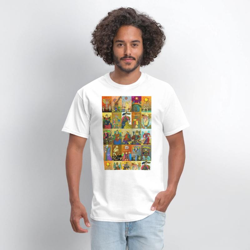 Tarot of Marseille t-shirt whole deck art colorful