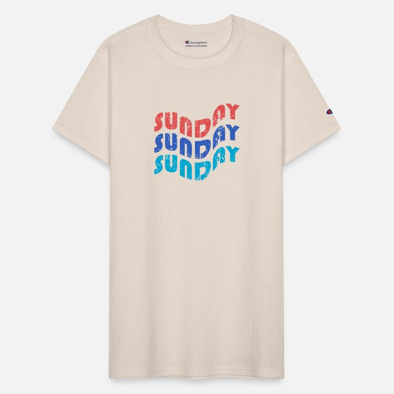 text sunday with theme Tipografi eksperimental