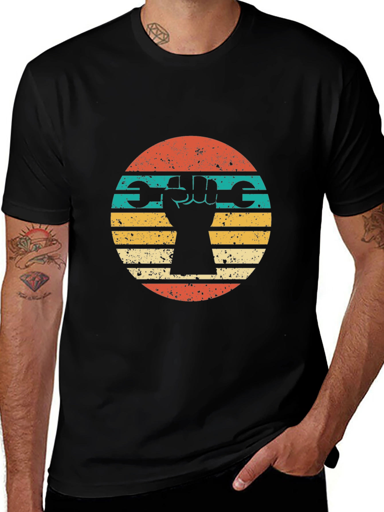 Retro Mechanic Fist T-Shirt