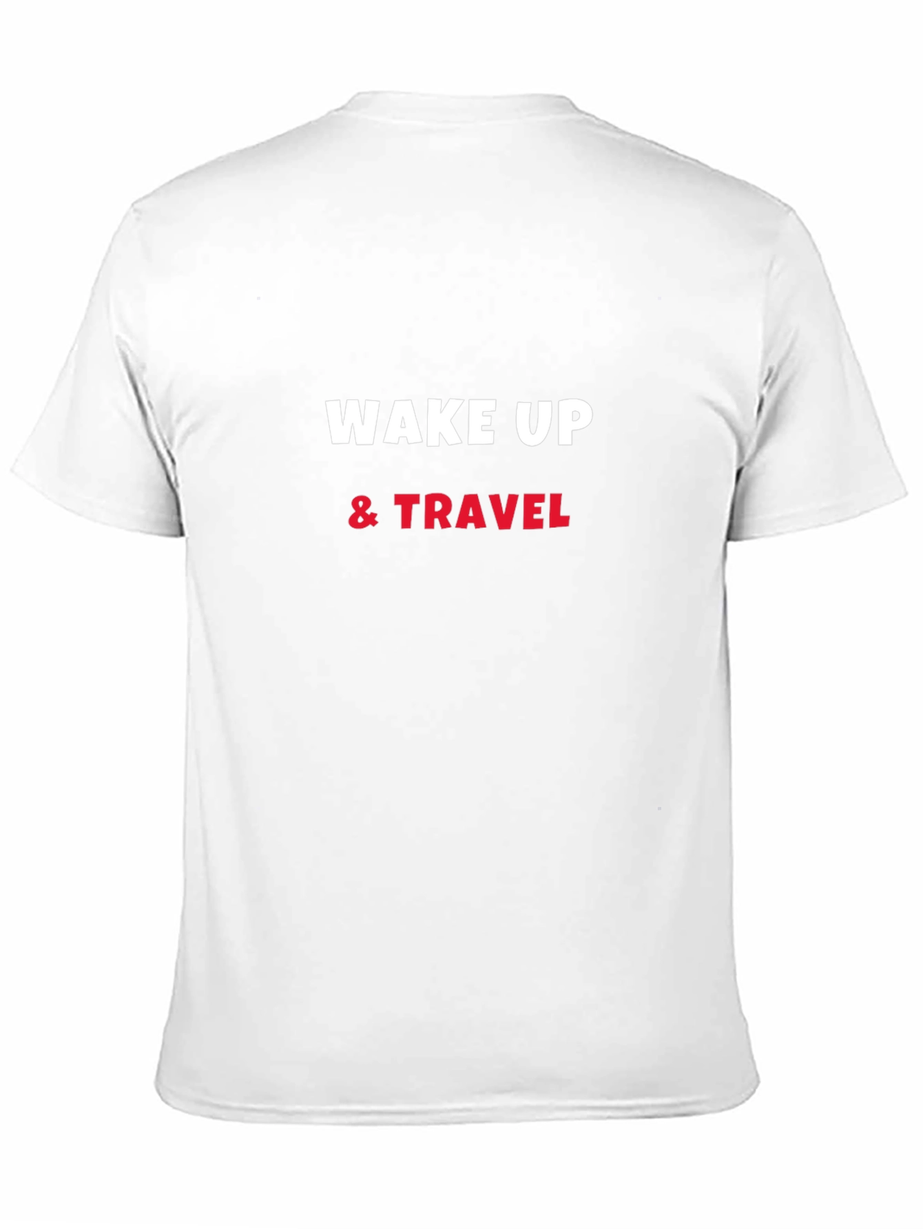 Wake Up & Travel Black Graphic Tee