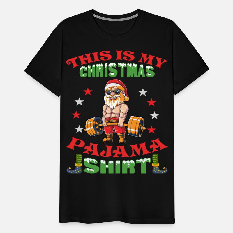 This Is My Christmas Pajama Santa Body Builder