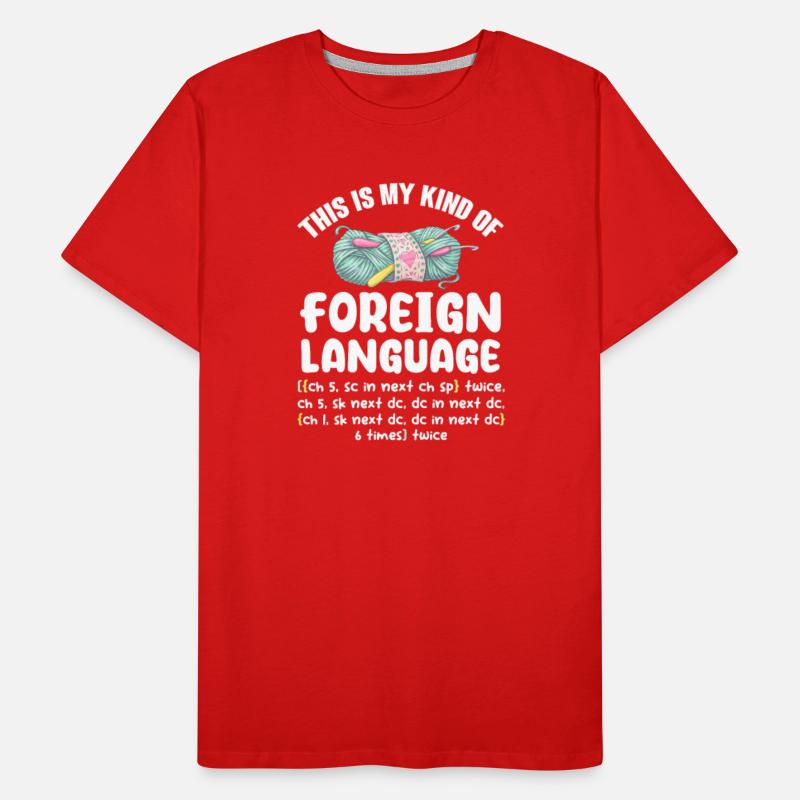 This Is My Kind of Foreign Language, Crocheting