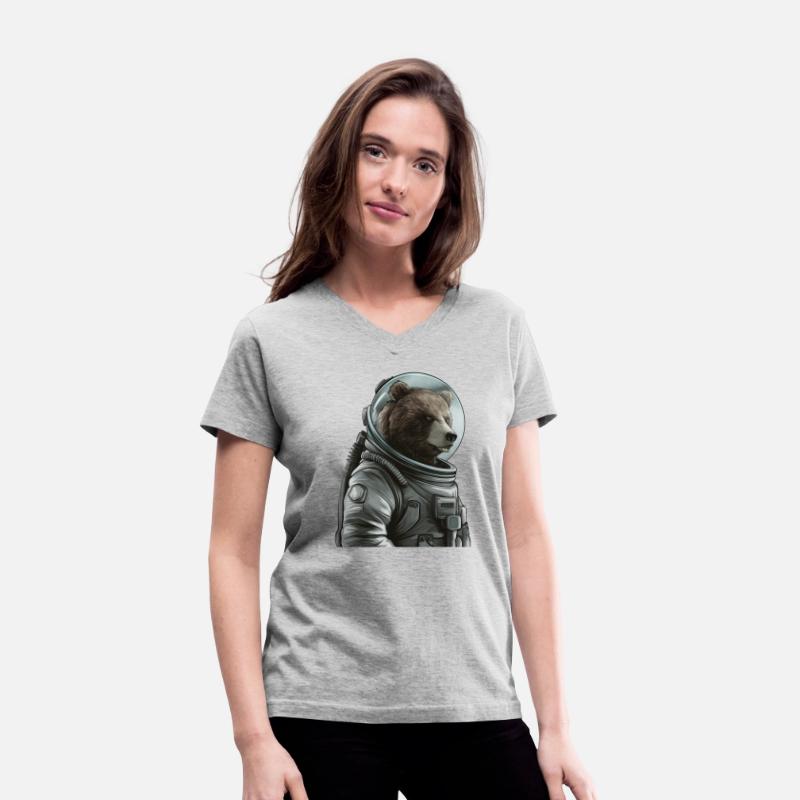 Thoughtful Brown Bear Astronaut