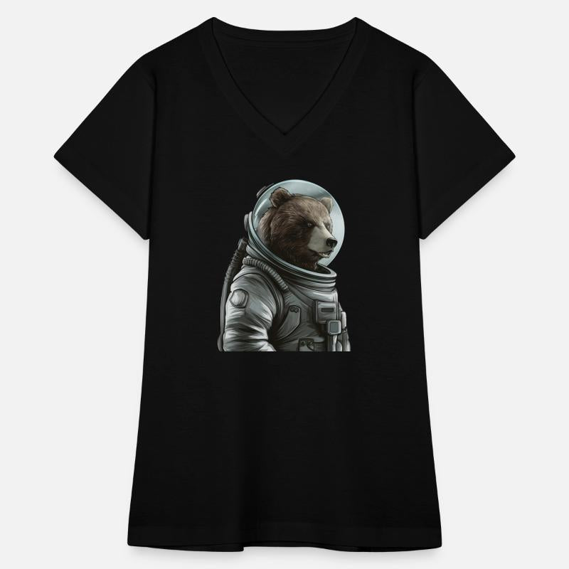 Thoughtful Brown Bear Astronaut