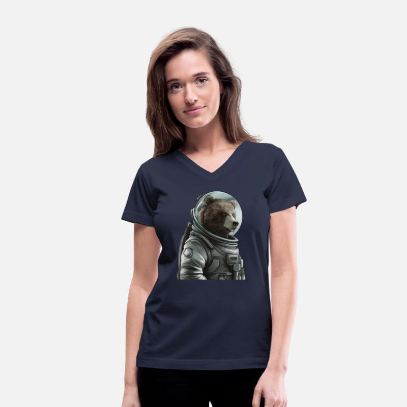 Thoughtful Brown Bear Astronaut