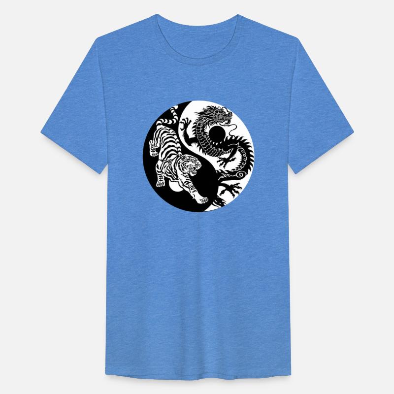 Tiger and Dragon black and white