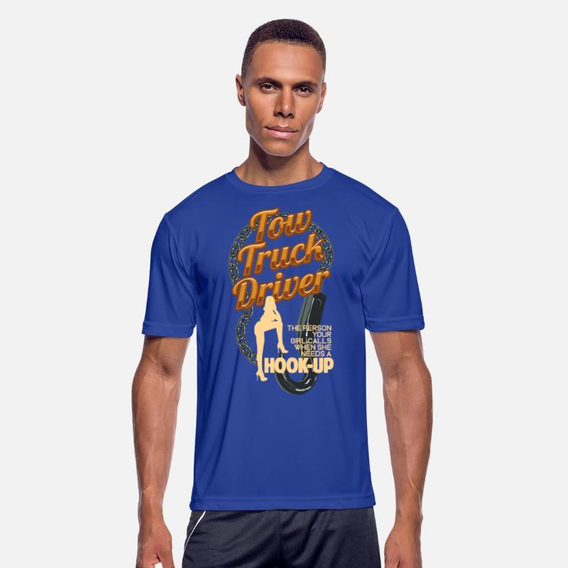 Tow Truck Driver Hook-Up Pun Funny Car Towing
