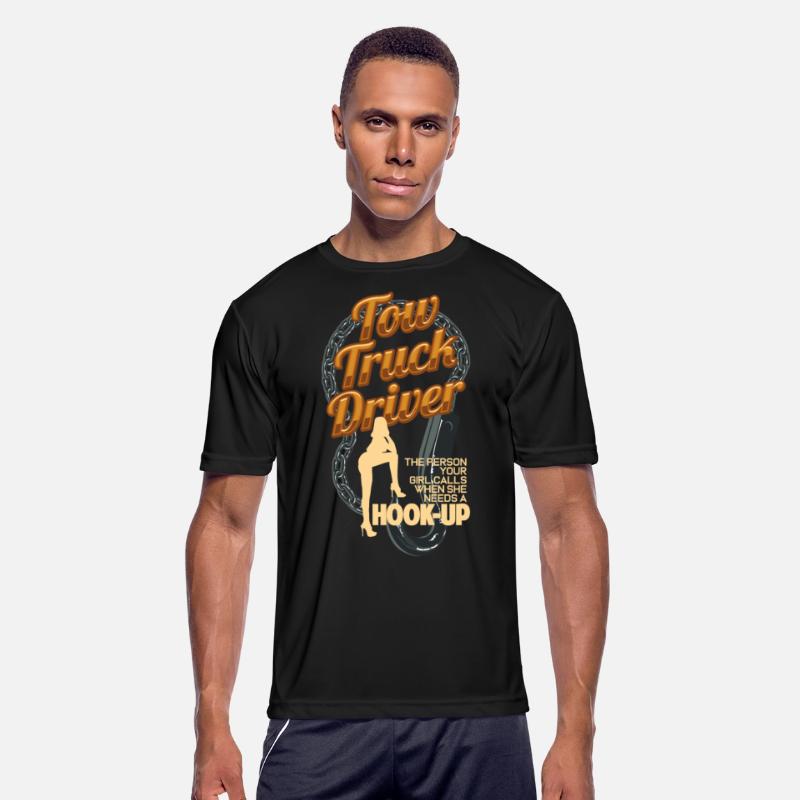 Tow Truck Driver Hook-Up Pun Funny Car Towing
