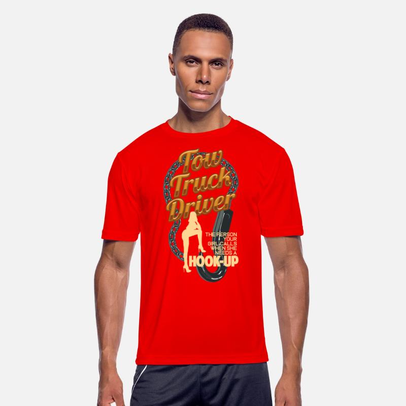 Tow Truck Driver Hook-Up Pun Funny Car Towing