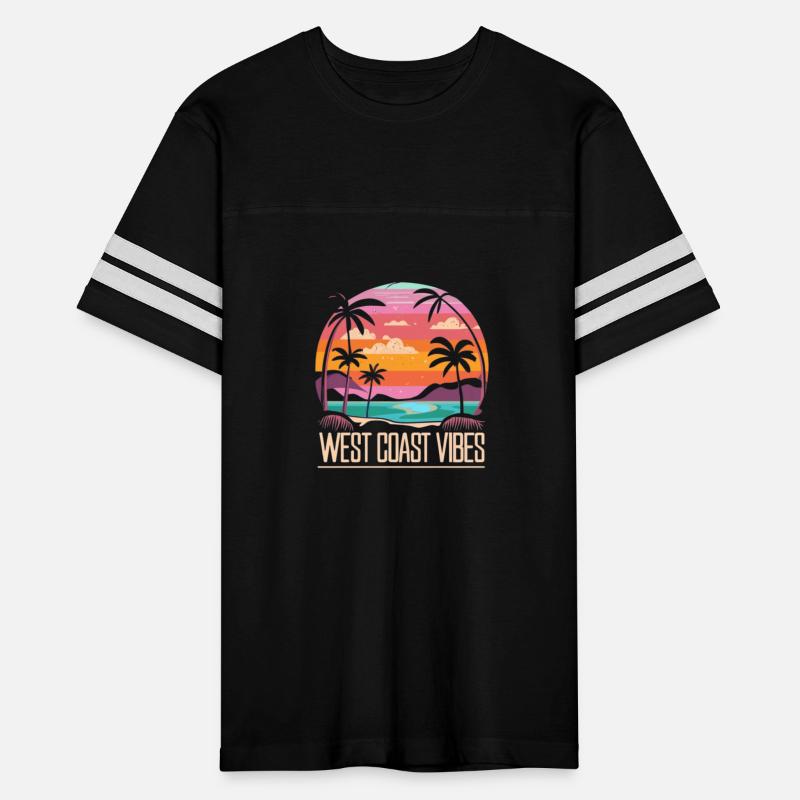 Tranquil beach at sunset West Coast Vibes T-shirt