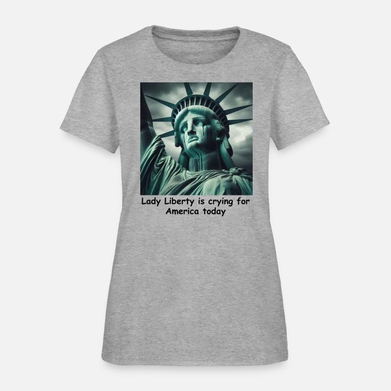 Trump causes the Statue of Liberty to cry