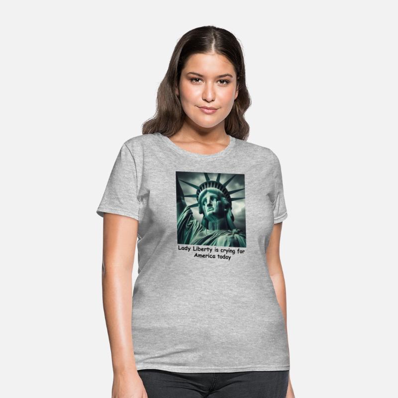 Trump causes the Statue of Liberty to cry