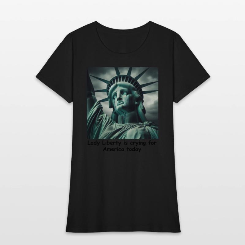 Trump causes the Statue of Liberty to cry