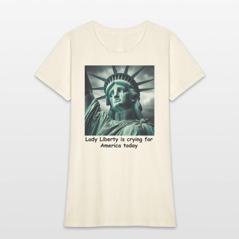 Trump causes the Statue of Liberty to cry