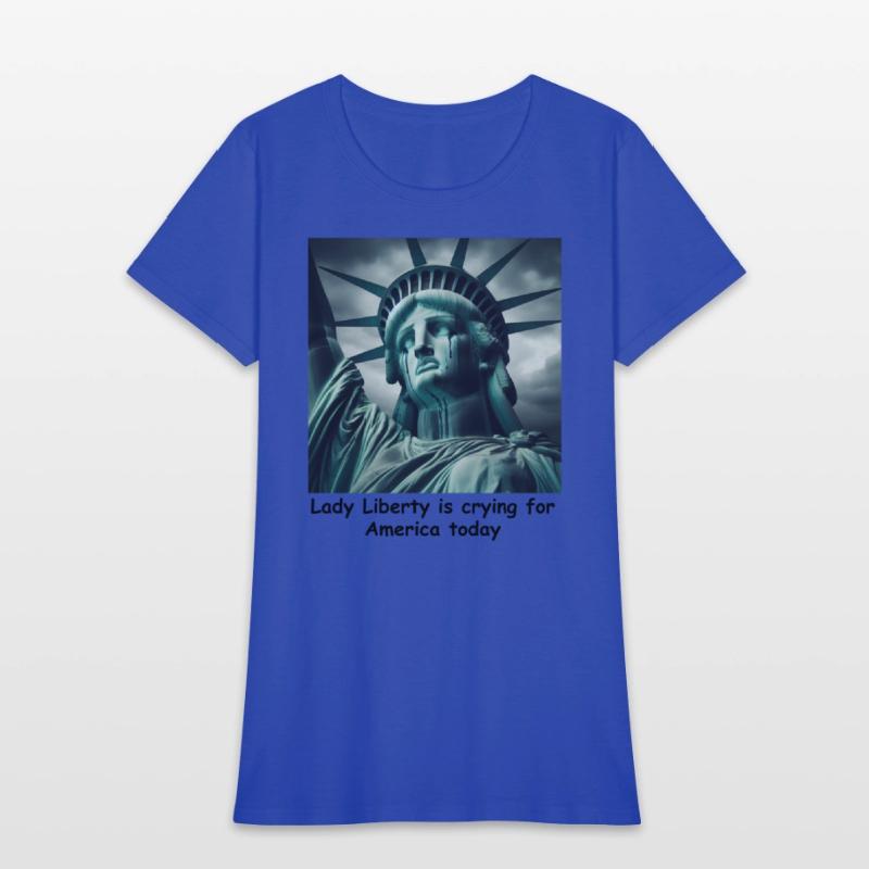 Trump causes the Statue of Liberty to cry