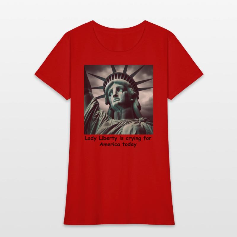 Trump causes the Statue of Liberty to cry