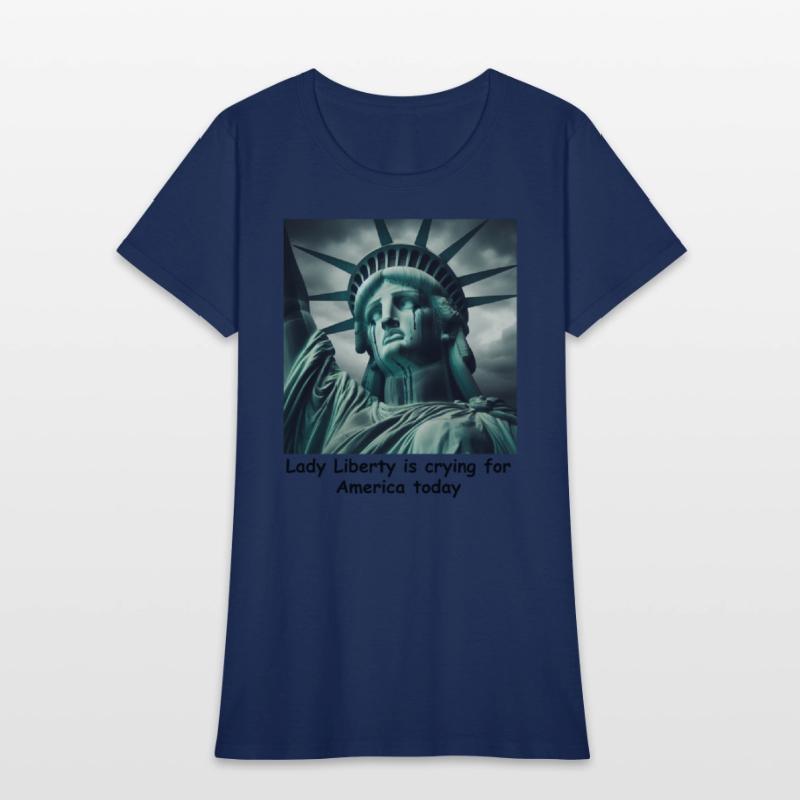 Trump causes the Statue of Liberty to cry