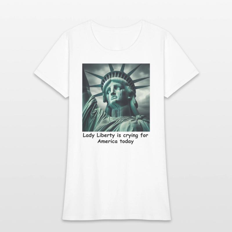 Trump causes the Statue of Liberty to cry